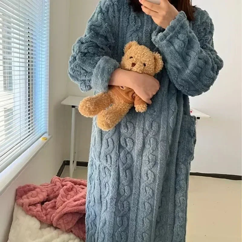 Camisón de franela - flannel nightgown