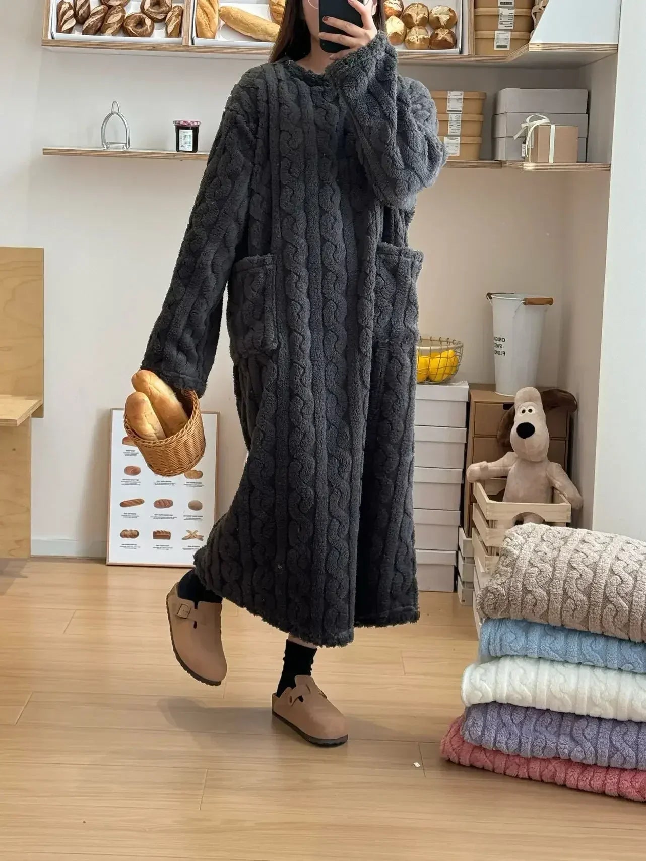 Camisón de franela - flannel nightgown