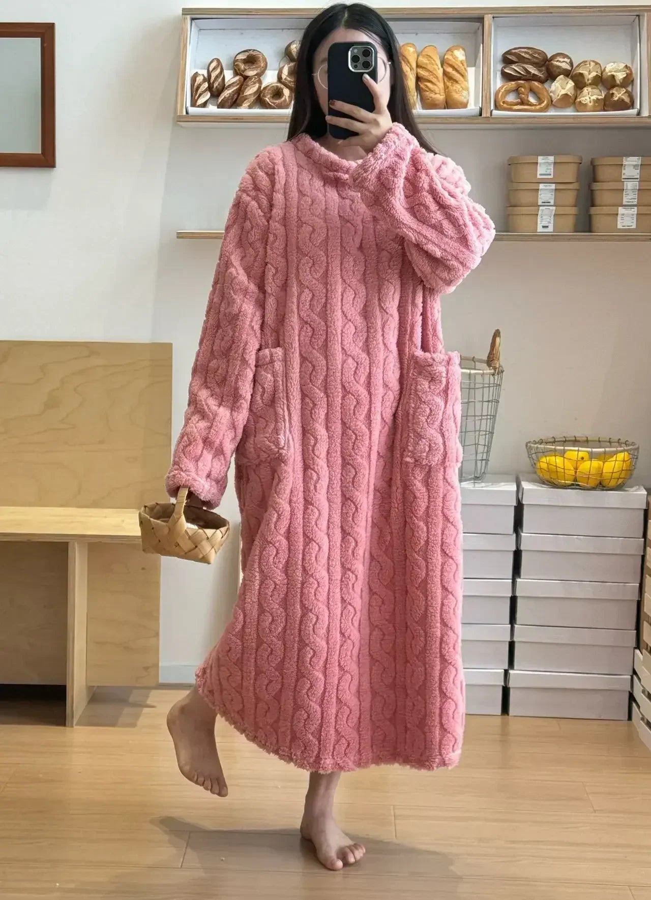 Camisón de franela - flannel nightgown
