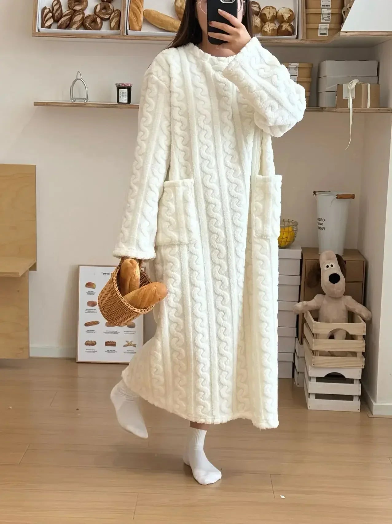 Camisón de franela - flannel nightgown