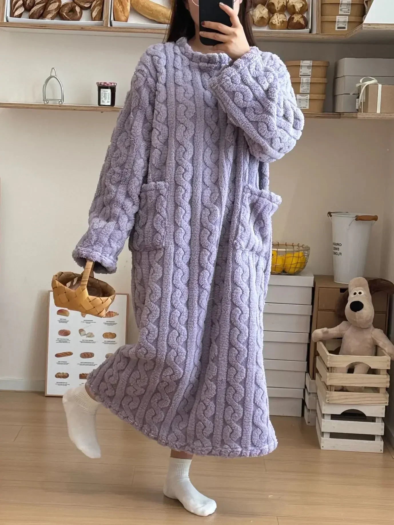 Camisón de franela - flannel nightgown
